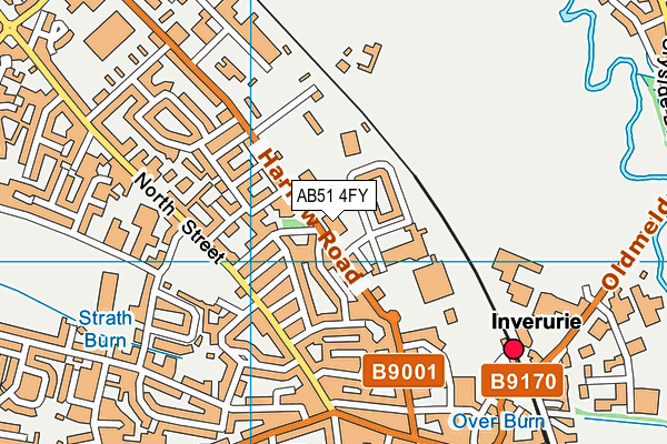 AB51 4FY map - OS VectorMap District (Ordnance Survey) AB51 4FY map - OS VectorMap District (Ordnance Survey)