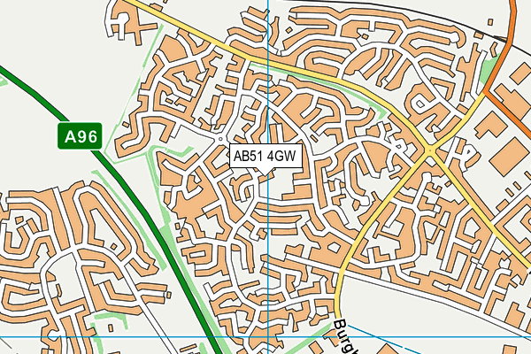 AB51 4GW map - OS VectorMap District (Ordnance Survey) AB51 4GW map - OS VectorMap District (Ordnance Survey)