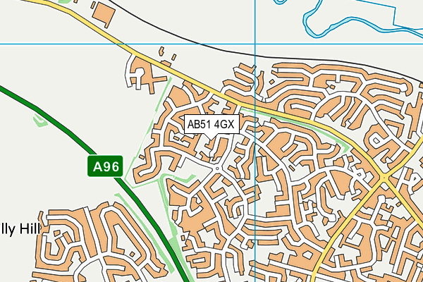 AB51 4GX map - OS VectorMap District (Ordnance Survey) AB51 4GX map - OS VectorMap District (Ordnance Survey)