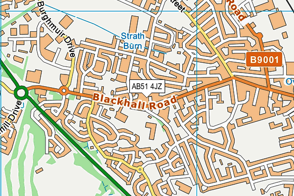 AB51 4JZ map - OS VectorMap District (Ordnance Survey) AB51 4JZ map - OS VectorMap District (Ordnance Survey)