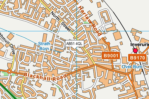 AB51 4QL map - OS VectorMap District (Ordnance Survey) AB51 4QL map - OS VectorMap District (Ordnance Survey)