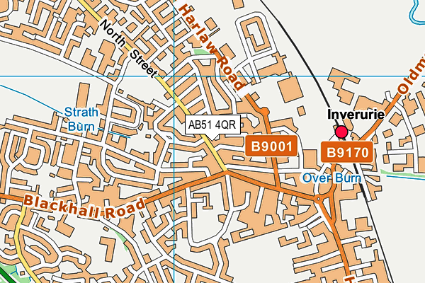 AB51 4QR map - OS VectorMap District (Ordnance Survey) AB51 4QR map - OS VectorMap District (Ordnance Survey)