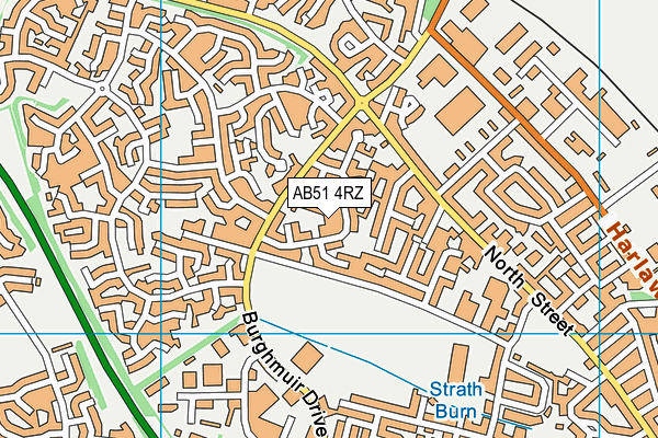 AB51 4RZ map - OS VectorMap District (Ordnance Survey) AB51 4RZ map - OS VectorMap District (Ordnance Survey)