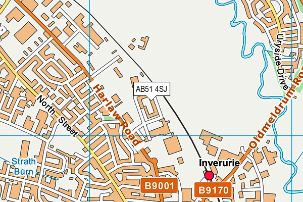 AB51 4SJ map - OS VectorMap District (Ordnance Survey) AB51 4SJ map - OS VectorMap District (Ordnance Survey)