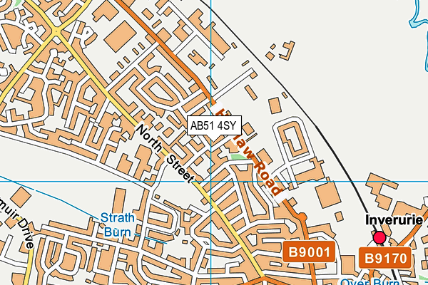 AB51 4SY map - OS VectorMap District (Ordnance Survey) AB51 4SY map - OS VectorMap District (Ordnance Survey)