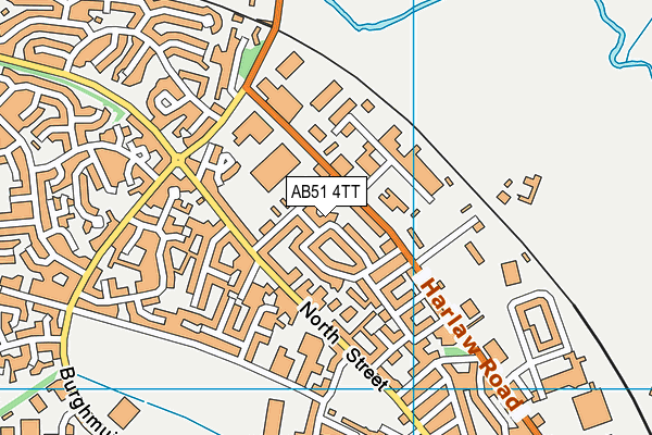 AB51 4TT map - OS VectorMap District (Ordnance Survey) AB51 4TT map - OS VectorMap District (Ordnance Survey)