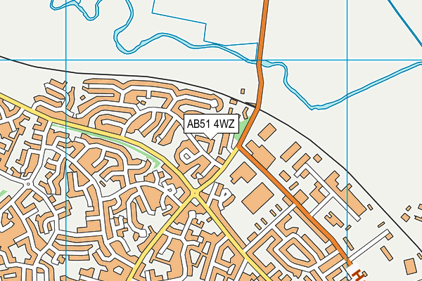 AB51 4WZ map - OS VectorMap District (Ordnance Survey) AB51 4WZ map - OS VectorMap District (Ordnance Survey)