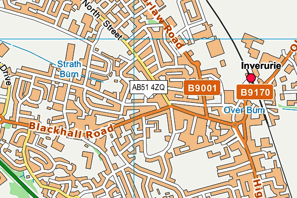 AB51 4ZQ map - OS VectorMap District (Ordnance Survey) AB51 4ZQ map - OS VectorMap District (Ordnance Survey)