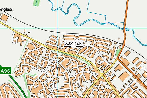 AB51 4ZR map - OS VectorMap District (Ordnance Survey) AB51 4ZR map - OS VectorMap District (Ordnance Survey)
