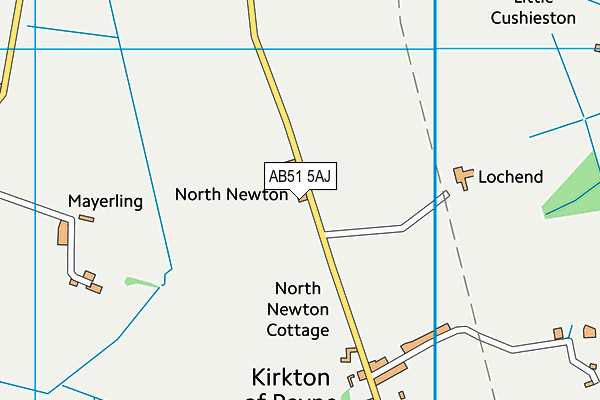 AB51 5AJ map - OS VectorMap District (Ordnance Survey) AB51 5AJ map - OS VectorMap District (Ordnance Survey)