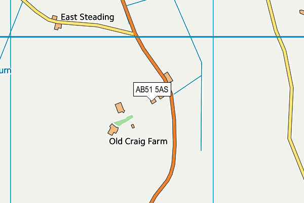 AB51 5AS map - OS VectorMap District (Ordnance Survey) AB51 5AS map - OS VectorMap District (Ordnance Survey)