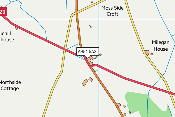 AB51 5AX map - OS VectorMap District (Ordnance Survey) AB51 5AX map - OS VectorMap District (Ordnance Survey)