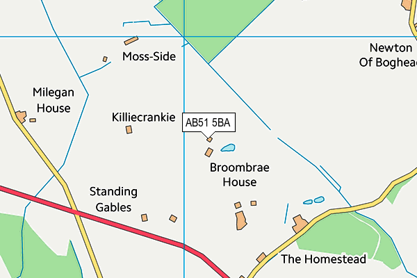 AB51 5BA map - OS VectorMap District (Ordnance Survey) AB51 5BA map - OS VectorMap District (Ordnance Survey)