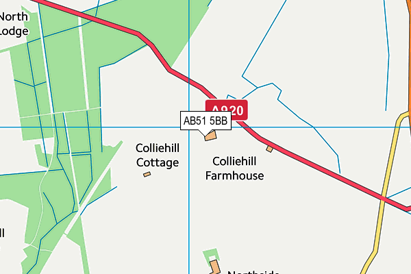 AB51 5BB map - OS VectorMap District (Ordnance Survey) AB51 5BB map - OS VectorMap District (Ordnance Survey)