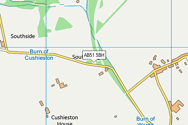 AB51 5BH map - OS VectorMap District (Ordnance Survey) AB51 5BH map - OS VectorMap District (Ordnance Survey)