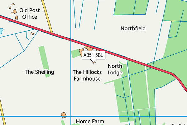 AB51 5BL map - OS VectorMap District (Ordnance Survey) AB51 5BL map - OS VectorMap District (Ordnance Survey)