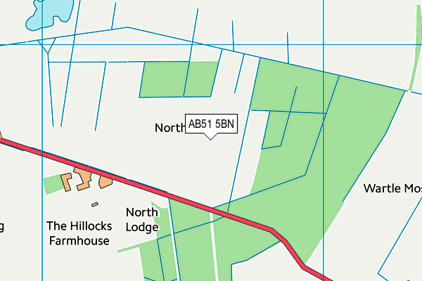 AB51 5BN map - OS VectorMap District (Ordnance Survey)