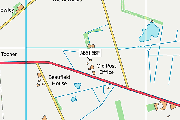 AB51 5BP map - OS VectorMap District (Ordnance Survey) AB51 5BP map - OS VectorMap District (Ordnance Survey)