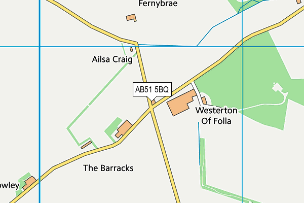 AB51 5BQ map - OS VectorMap District (Ordnance Survey) AB51 5BQ map - OS VectorMap District (Ordnance Survey)