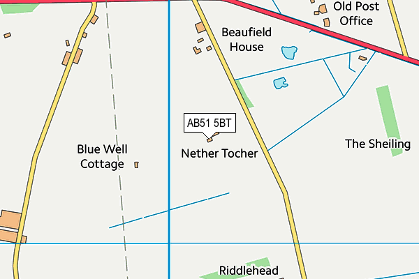 AB51 5BT map - OS VectorMap District (Ordnance Survey) AB51 5BT map - OS VectorMap District (Ordnance Survey)