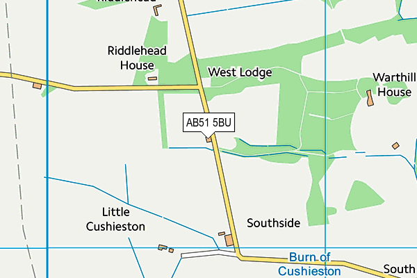 AB51 5BU map - OS VectorMap District (Ordnance Survey) AB51 5BU map - OS VectorMap District (Ordnance Survey)
