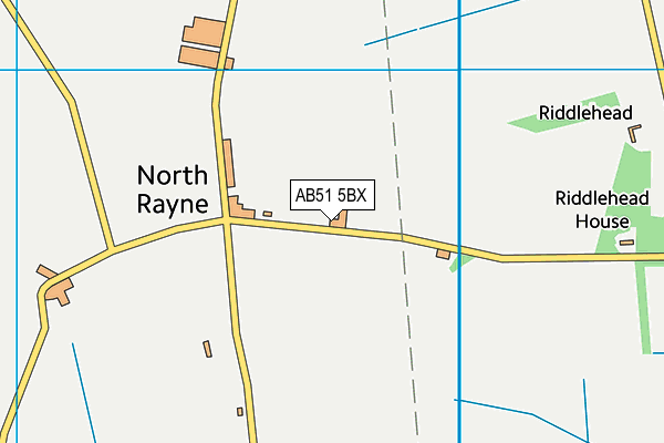 AB51 5BX map - OS VectorMap District (Ordnance Survey) AB51 5BX map - OS VectorMap District (Ordnance Survey)