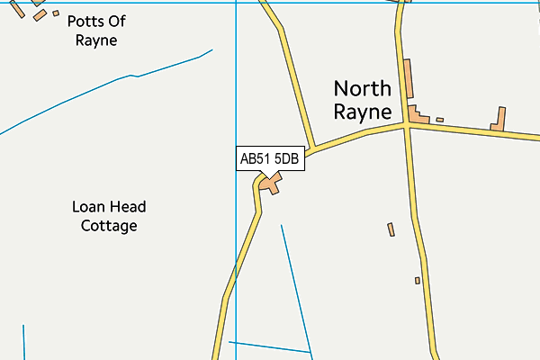 AB51 5DB map - OS VectorMap District (Ordnance Survey) AB51 5DB map - OS VectorMap District (Ordnance Survey)