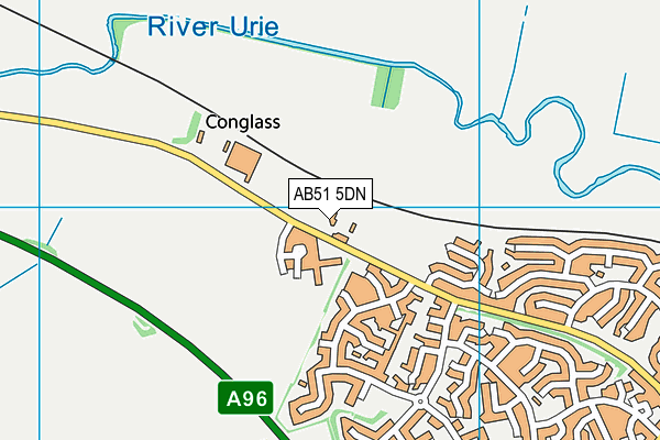 AB51 5DN map - OS VectorMap District (Ordnance Survey) AB51 5DN map - OS VectorMap District (Ordnance Survey)