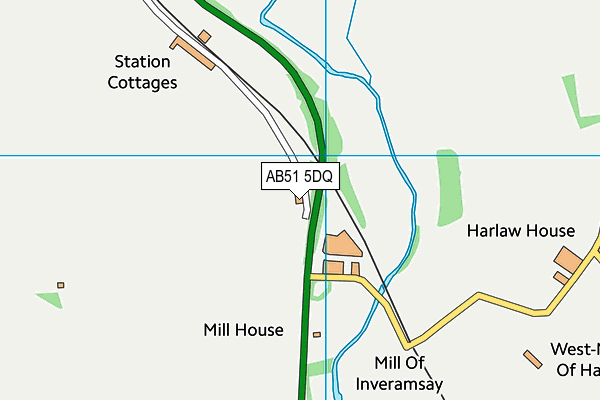 AB51 5DQ map - OS VectorMap District (Ordnance Survey) AB51 5DQ map - OS VectorMap District (Ordnance Survey)