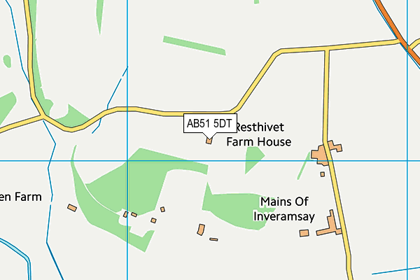 AB51 5DT map - OS VectorMap District (Ordnance Survey) AB51 5DT map - OS VectorMap District (Ordnance Survey)