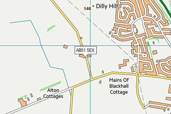 AB51 5EX map - OS VectorMap District (Ordnance Survey) AB51 5EX map - OS VectorMap District (Ordnance Survey)