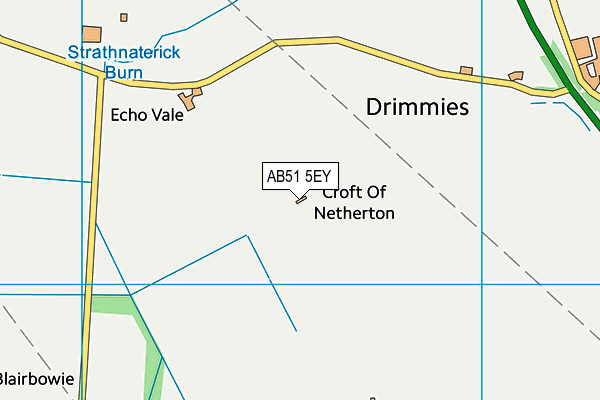 AB51 5EY map - OS VectorMap District (Ordnance Survey) AB51 5EY map - OS VectorMap District (Ordnance Survey)