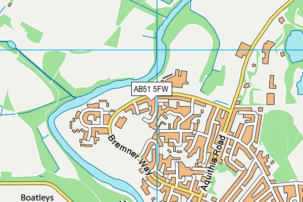 AB51 5FW map - OS VectorMap District (Ordnance Survey) AB51 5FW map - OS VectorMap District (Ordnance Survey)