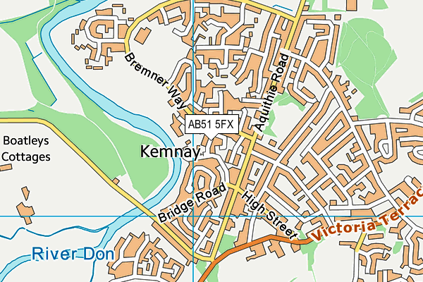 AB51 5FX map - OS VectorMap District (Ordnance Survey) AB51 5FX map - OS VectorMap District (Ordnance Survey)