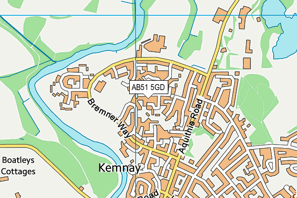 AB51 5GD map - OS VectorMap District (Ordnance Survey) AB51 5GD map - OS VectorMap District (Ordnance Survey)
