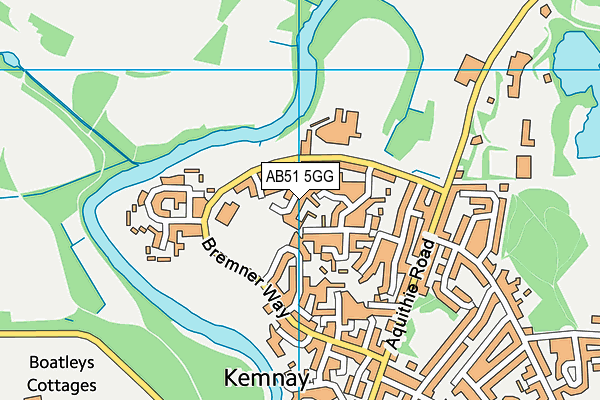 AB51 5GG map - OS VectorMap District (Ordnance Survey) AB51 5GG map - OS VectorMap District (Ordnance Survey)