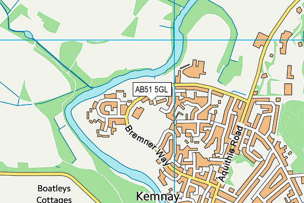 AB51 5GL map - OS VectorMap District (Ordnance Survey) AB51 5GL map - OS VectorMap District (Ordnance Survey)