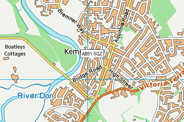AB51 5GZ map - OS VectorMap District (Ordnance Survey) AB51 5GZ map - OS VectorMap District (Ordnance Survey)