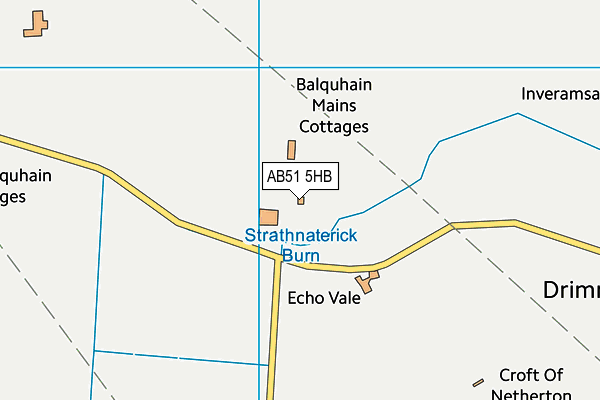 AB51 5HB map - OS VectorMap District (Ordnance Survey) AB51 5HB map - OS VectorMap District (Ordnance Survey)