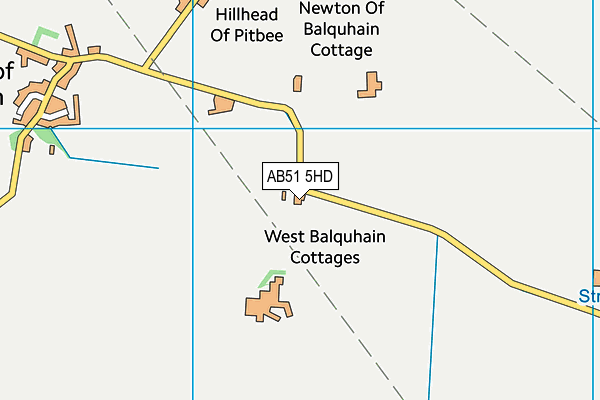 AB51 5HD map - OS VectorMap District (Ordnance Survey) AB51 5HD map - OS VectorMap District (Ordnance Survey)