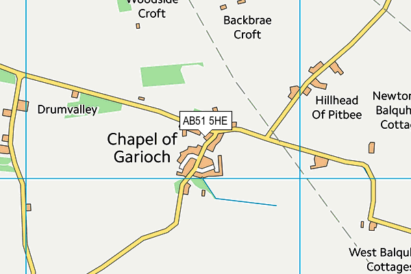 AB51 5HE map - OS VectorMap District (Ordnance Survey) AB51 5HE map - OS VectorMap District (Ordnance Survey)