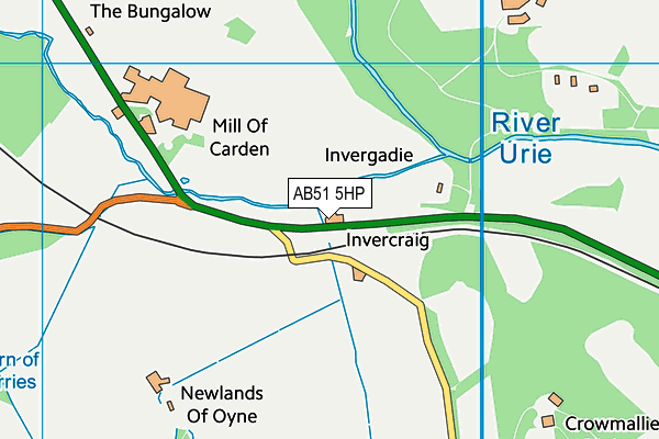 AB51 5HP map - OS VectorMap District (Ordnance Survey) AB51 5HP map - OS VectorMap District (Ordnance Survey)