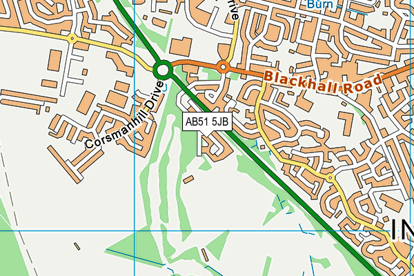 AB51 5JB map - OS VectorMap District (Ordnance Survey) AB51 5JB map - OS VectorMap District (Ordnance Survey)