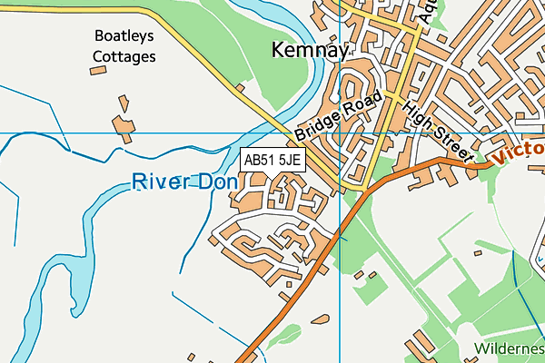 AB51 5JE map - OS VectorMap District (Ordnance Survey) AB51 5JE map - OS VectorMap District (Ordnance Survey)