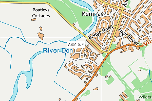 AB51 5JF map - OS VectorMap District (Ordnance Survey) AB51 5JF map - OS VectorMap District (Ordnance Survey)