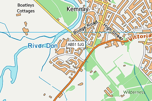 AB51 5JG map - OS VectorMap District (Ordnance Survey) AB51 5JG map - OS VectorMap District (Ordnance Survey)