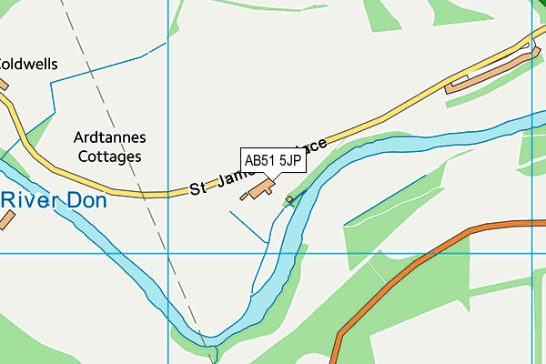 AB51 5JP map - OS VectorMap District (Ordnance Survey) AB51 5JP map - OS VectorMap District (Ordnance Survey)