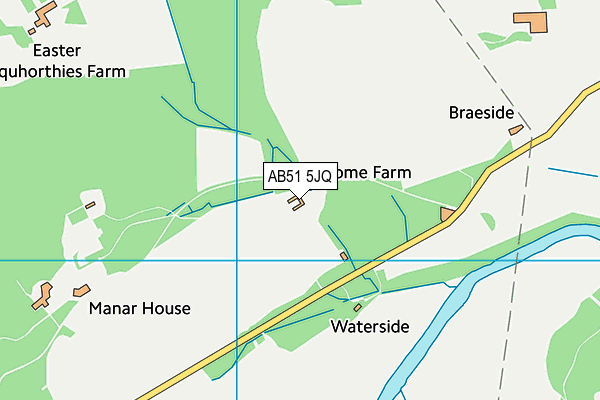 AB51 5JQ map - OS VectorMap District (Ordnance Survey) AB51 5JQ map - OS VectorMap District (Ordnance Survey)