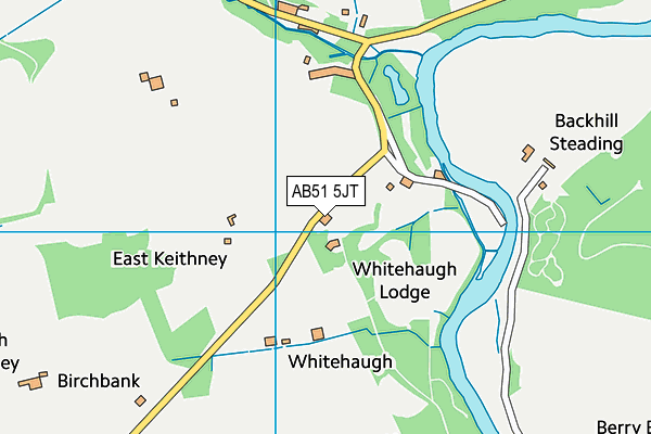 AB51 5JT map - OS VectorMap District (Ordnance Survey) AB51 5JT map - OS VectorMap District (Ordnance Survey)