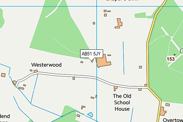 AB51 5JY map - OS VectorMap District (Ordnance Survey) AB51 5JY map - OS VectorMap District (Ordnance Survey)